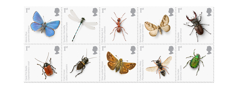 Endangered Insects stamps